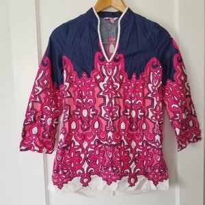 Lily Pulitzer Ciara Tunic Chorus Girl Size XS